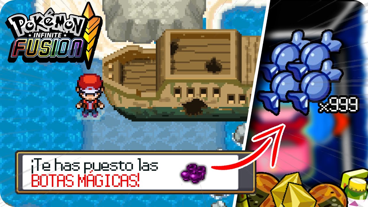 ¡TODOS LOS CHEATS DE POKÉMON INFINITE FUSION! (Carameloraro INFINITO, Magic Boots, etc.) - [Piru]