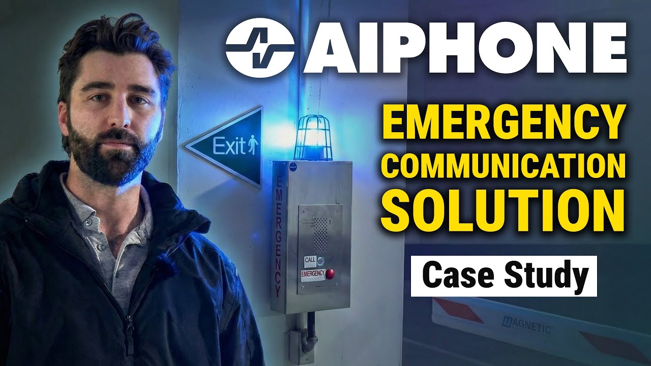Aiphone Emergency Stations Providing Security for Parking Garages in 24-Story Building