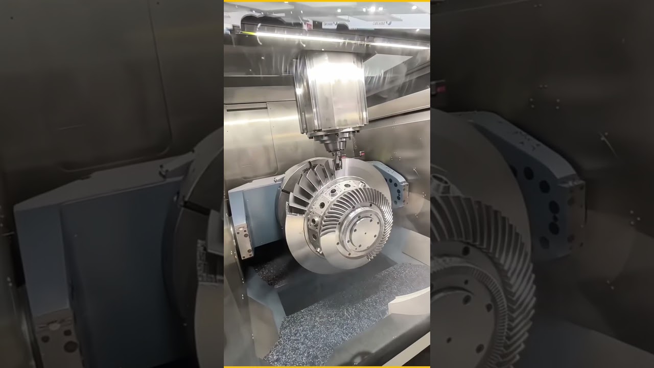 Complex Turbine Impeller Cutting Using 5-Axis VMC Technology