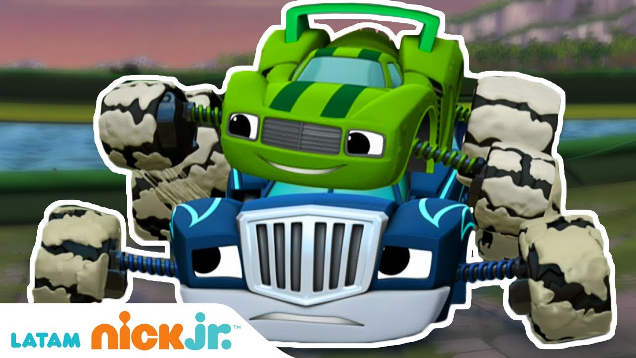 Blaze and the Monster Machines | Lo mejor de Crusher y Pickle - parte 1 🤣 | Nick Jr.