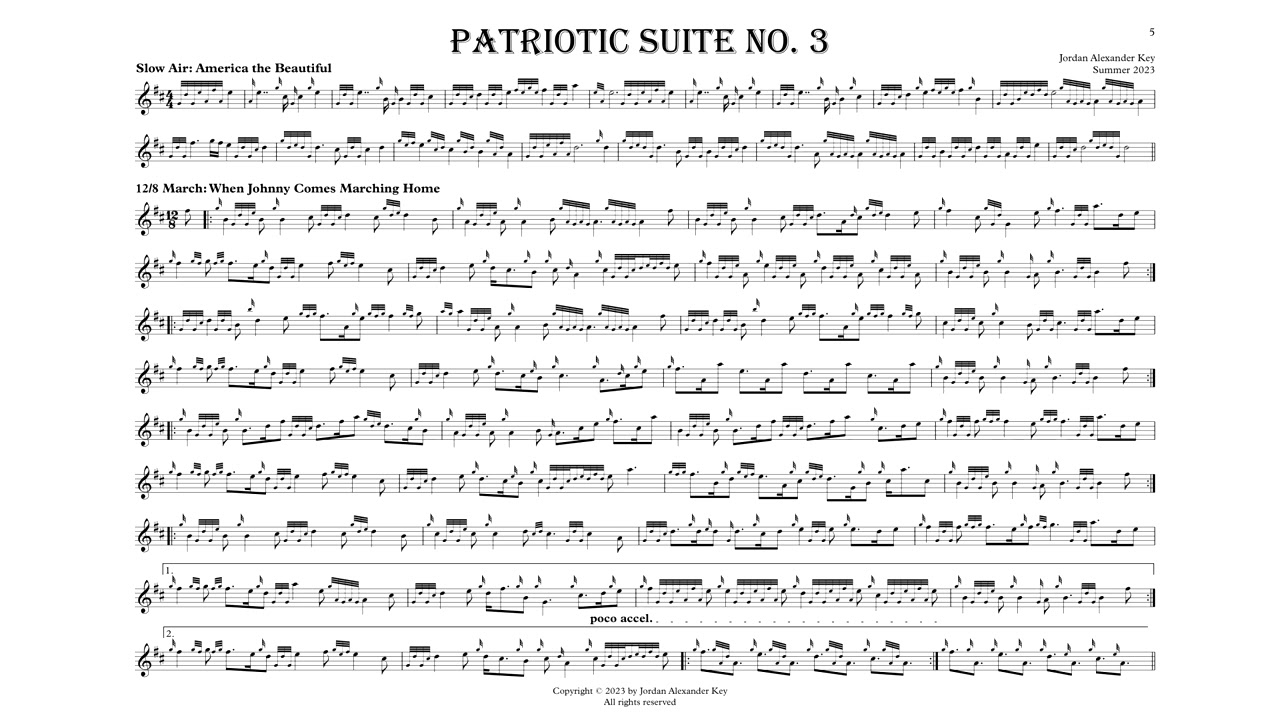 Jordan Key - Patriotic Suite III: 