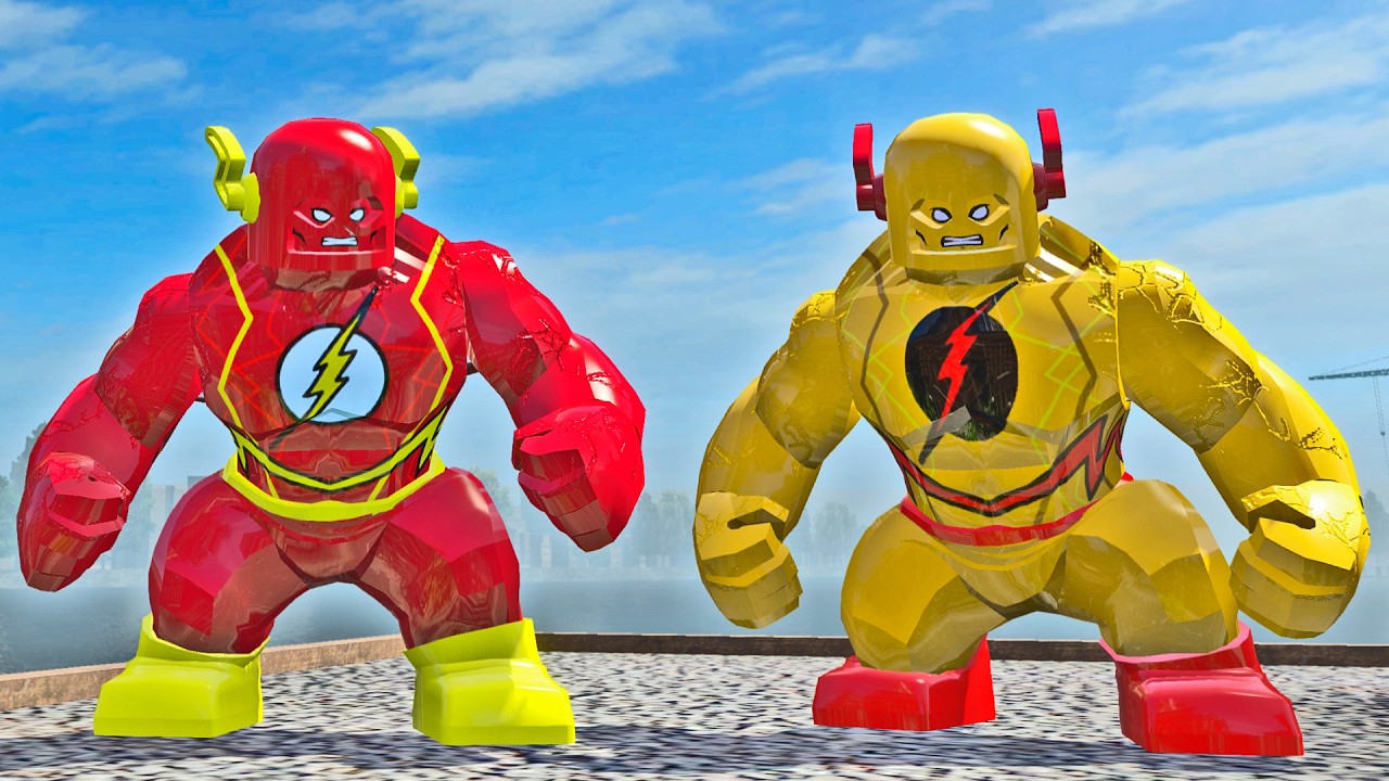 FLASH GRANDÃO LUTOU COM O REVERSO MONSTRUOSO no LEGO Marvel Super Heroes