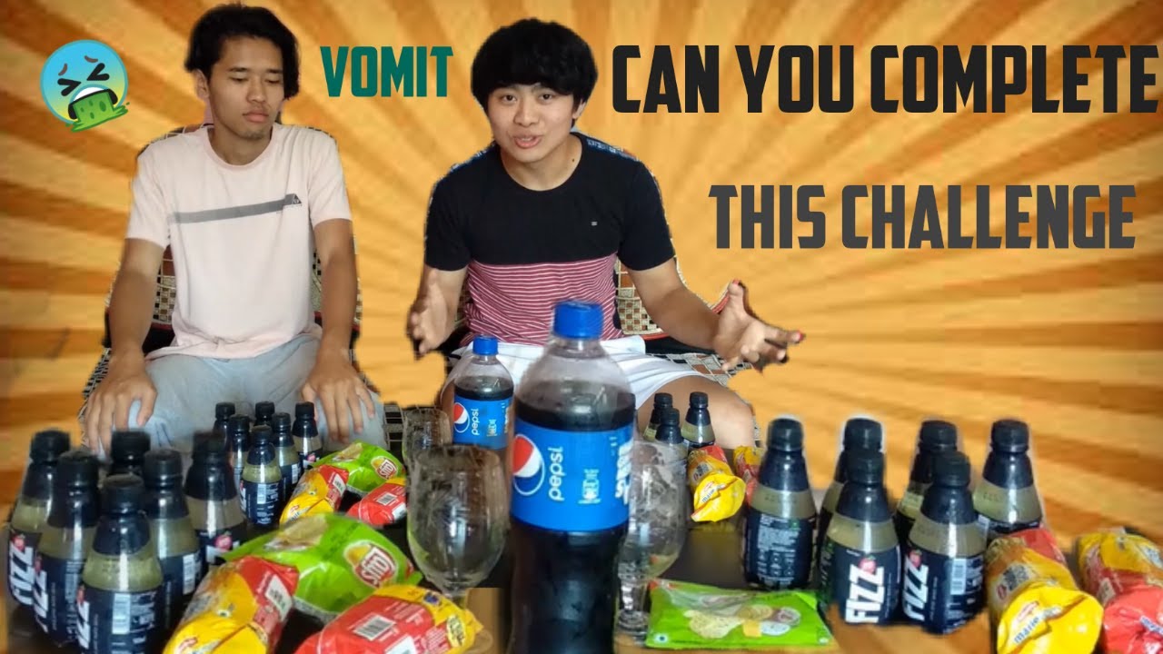Drinking cold Drink Challenge