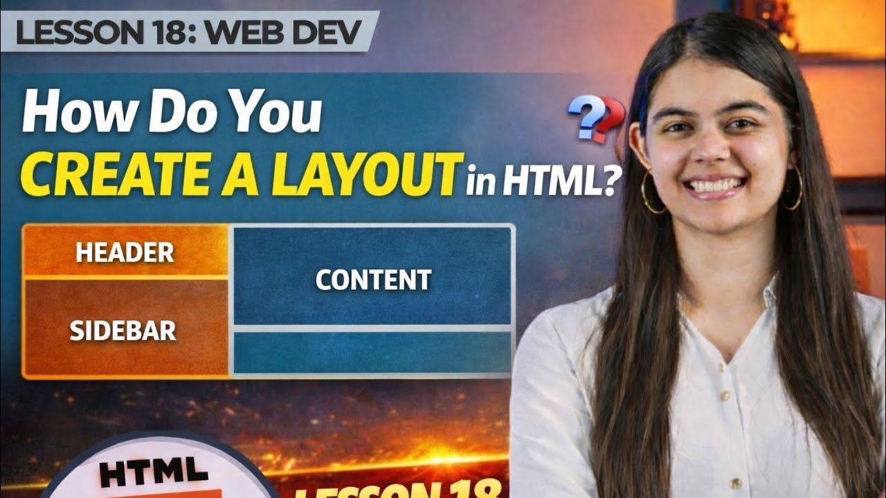 How Do You Create a Layout in HTML? | HTML Page Layout Explained | Lesson 18