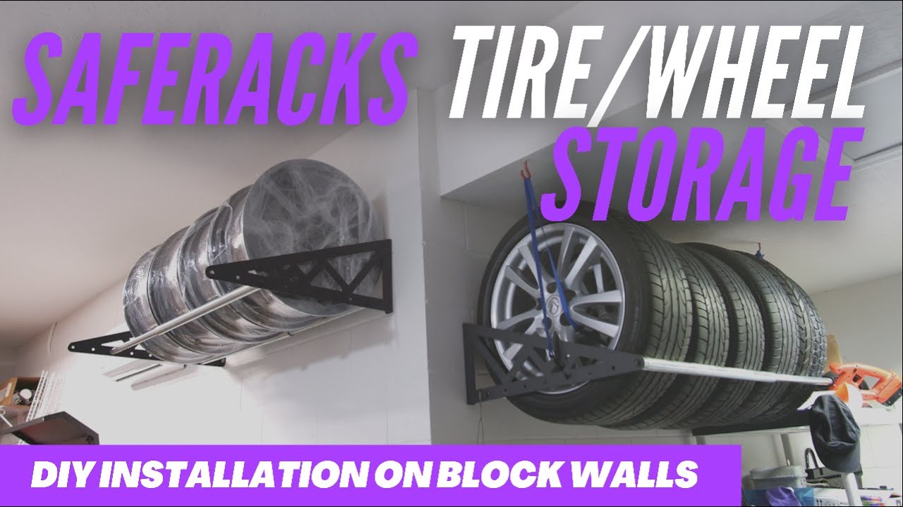 How to Install Tire Storage Rack on CMU Block Wall