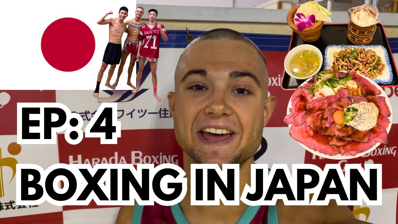 BOXING IN JAPAN! - EP 4: XXL roast beef bowl + Boxing sparring + Daily living in Osaka