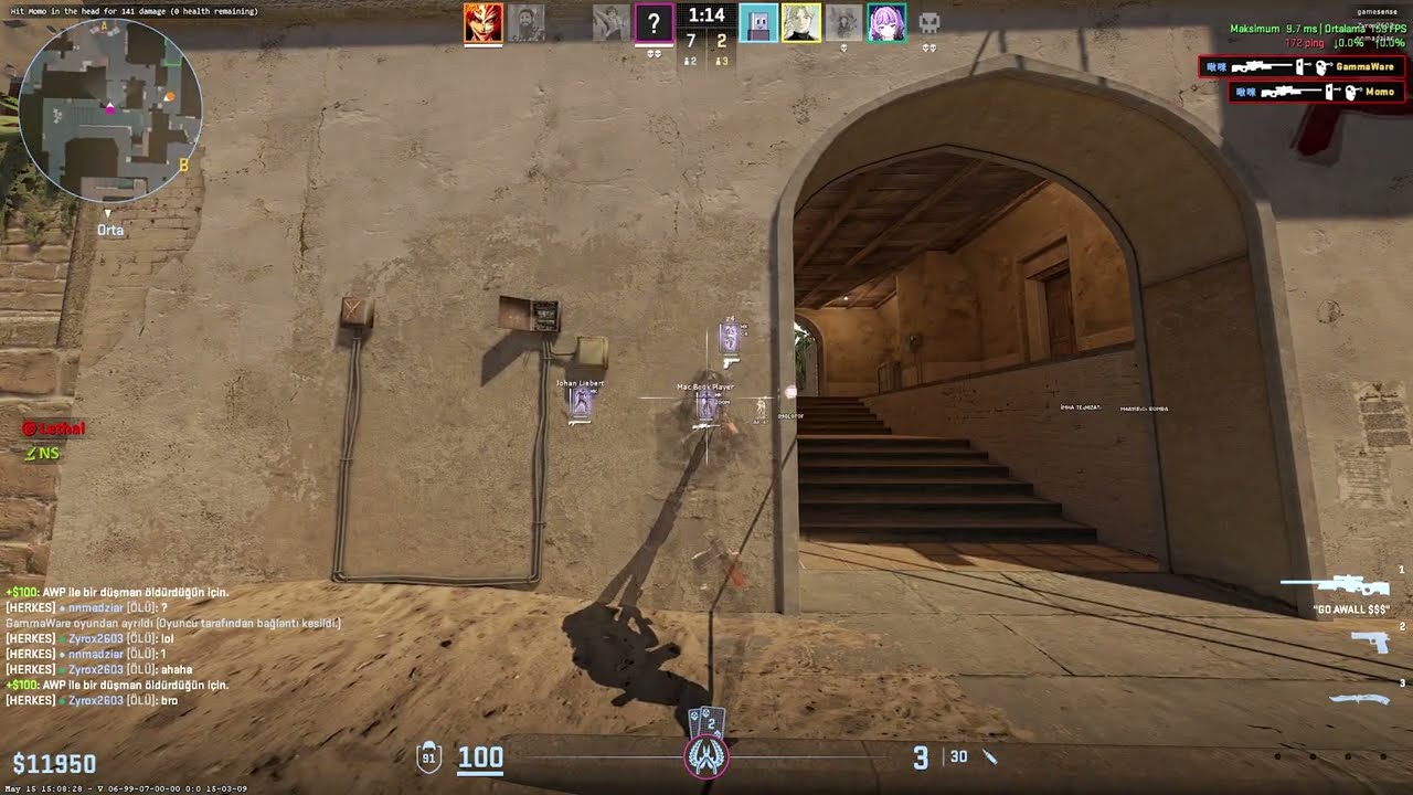 semirage highlights with gamesense.pub