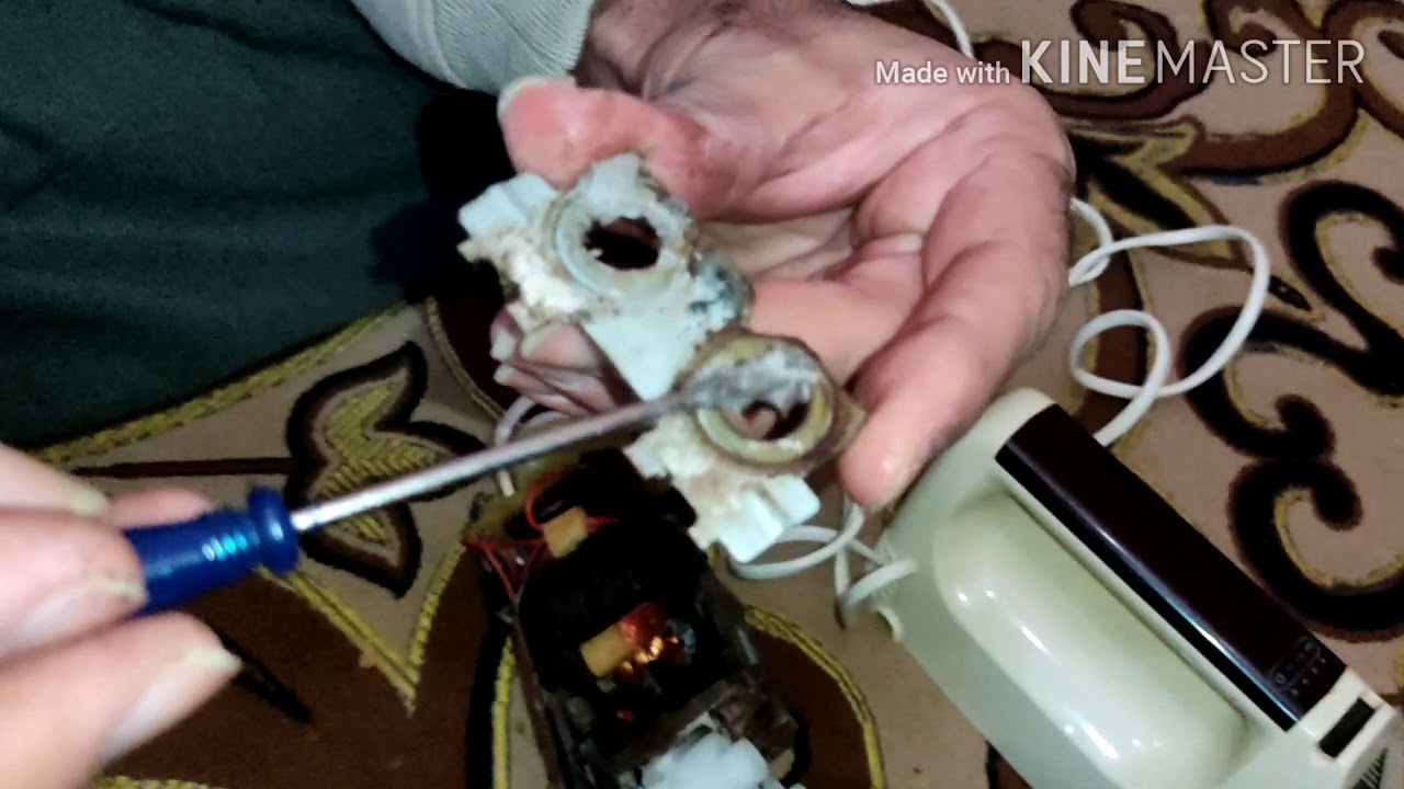 تصليح مضرب البيض وتغير تروس التشغيل