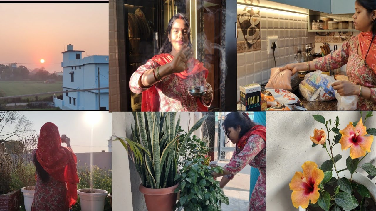 मेहनत दिखती नहीं, पर घर चमकता है🏘️घर के साथ साथ थोड़ा ध्यान अपना भी 🌸kitchen grocery समान