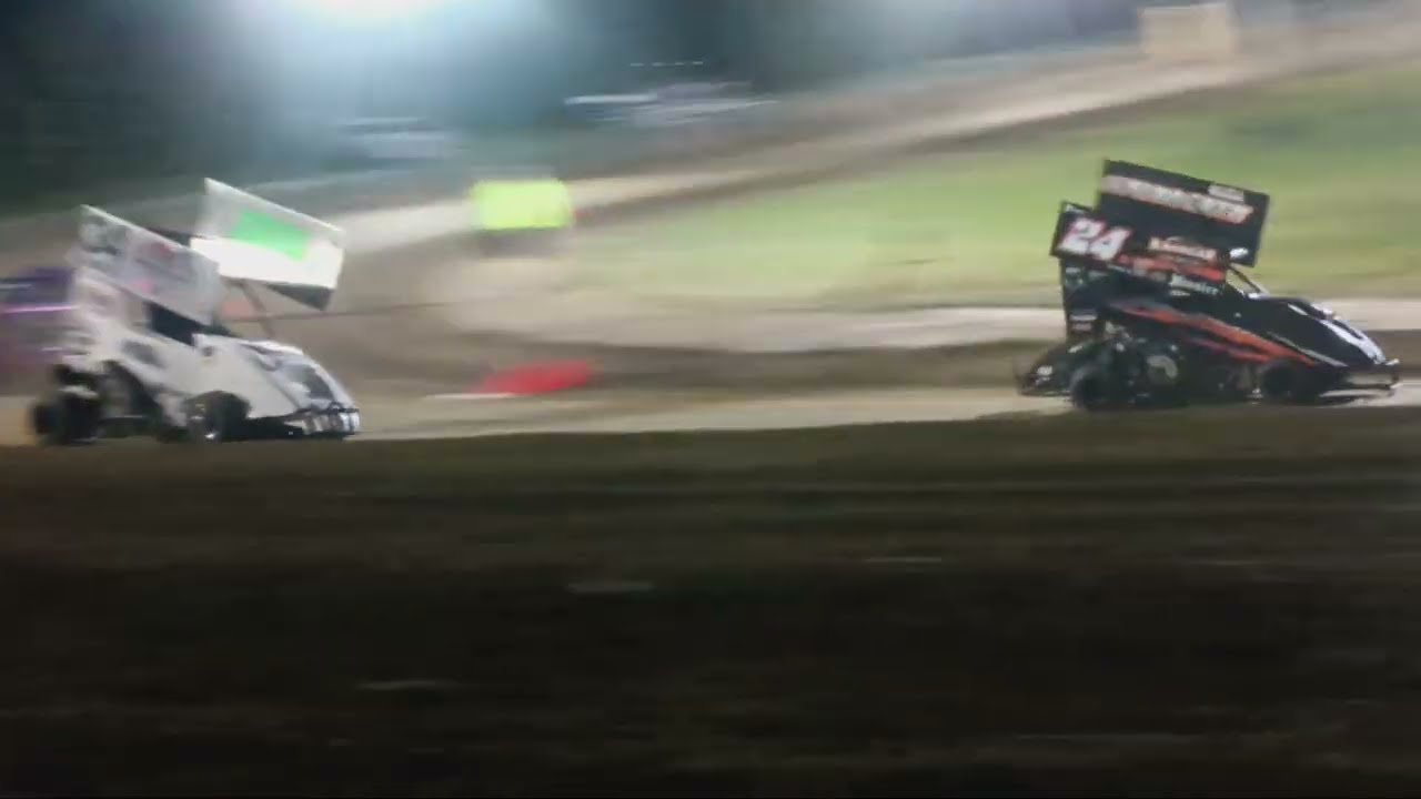 Owosso Heat Race Michigan Winged Outlaw Small Block Open Caiden Shafer #34 #outlawcountry 2025