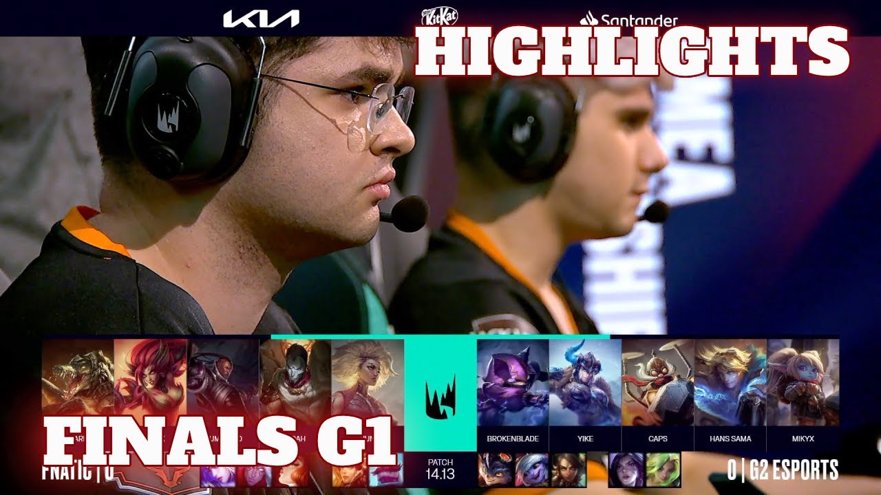FNC vs G2 - Game 1 Highlights | Grand Final LEC Summer 2024 Playoffs | Fnatic vs G2 Esports G1