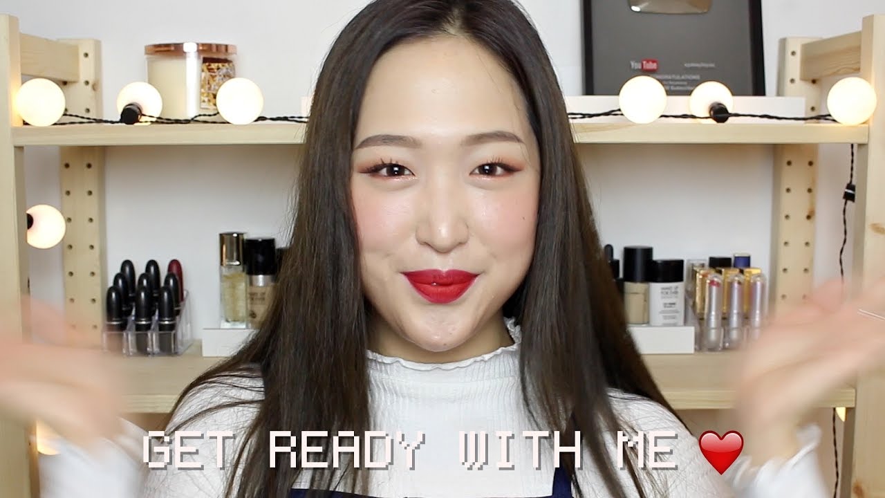 GRWM: Statement Red Lip | 멜빵에 어울리는 레드립 메이크업 💋