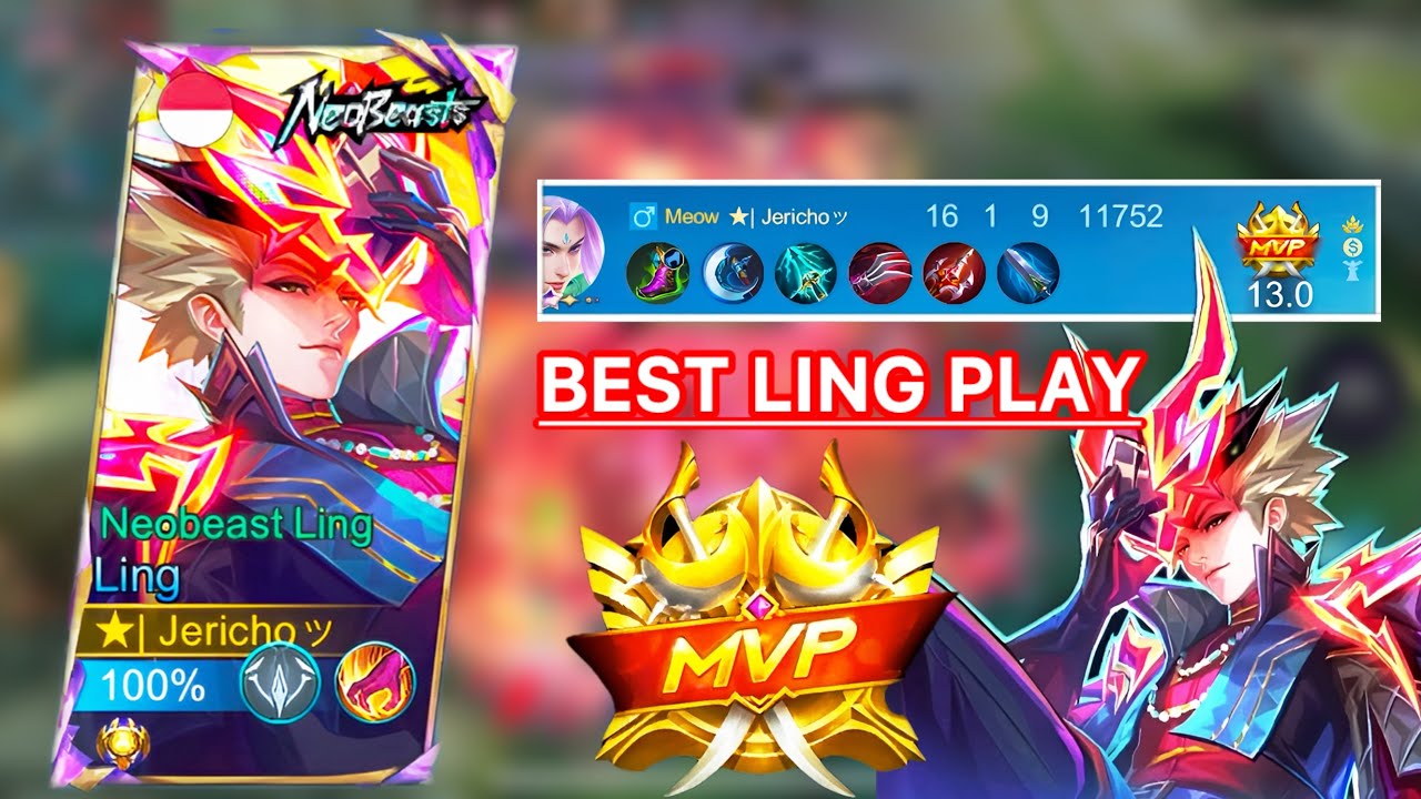 THE BEST PLAYING IN MLBB ❤️ ( NEOBEASTS SKIN ) #ling #mlbb #mobilelegends #video #videogames 
