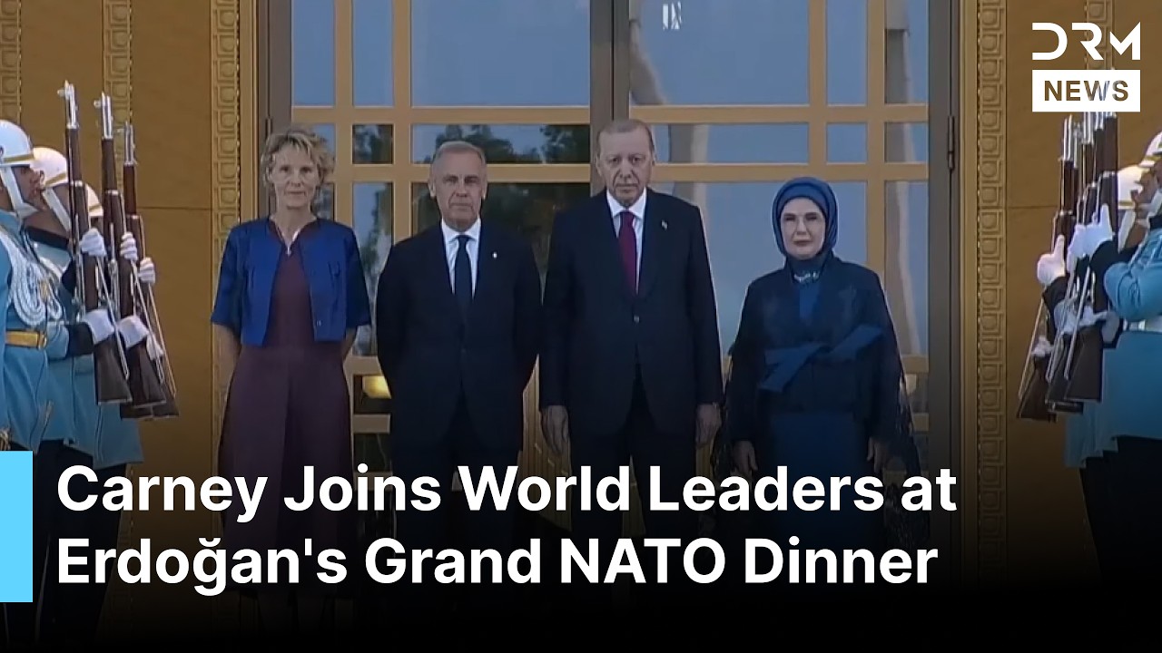 Canadian PM Mark Carney and Wife Arrive for NATO Leaders' State Dinner in Ankara | AC1G