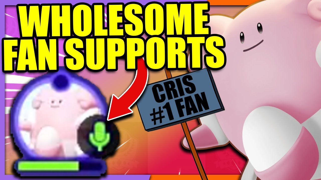 I got matched with the most WHOLESOME CrisHeroes Fan ever | Pokemon Unite