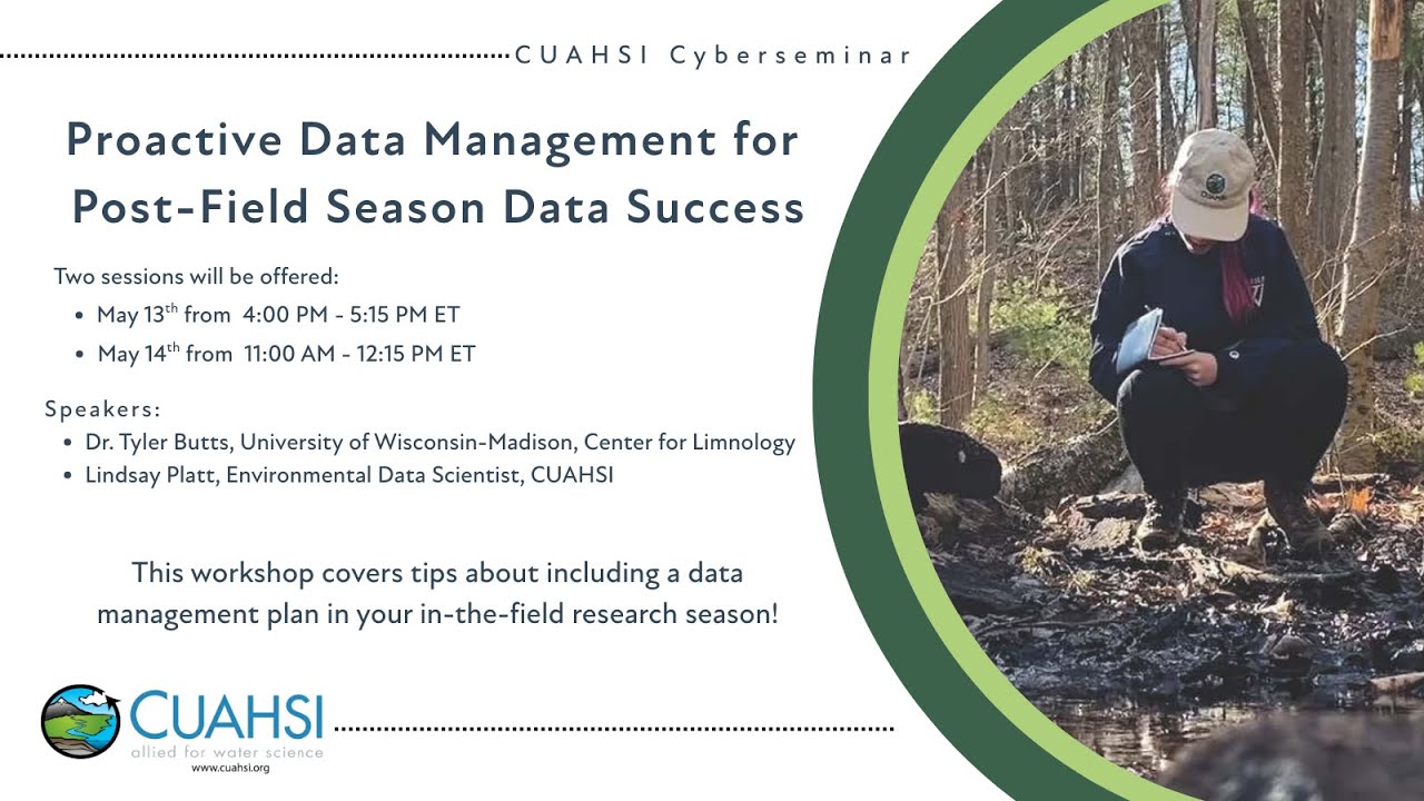 Proactive Data Management for Post-Field Season Data Success
