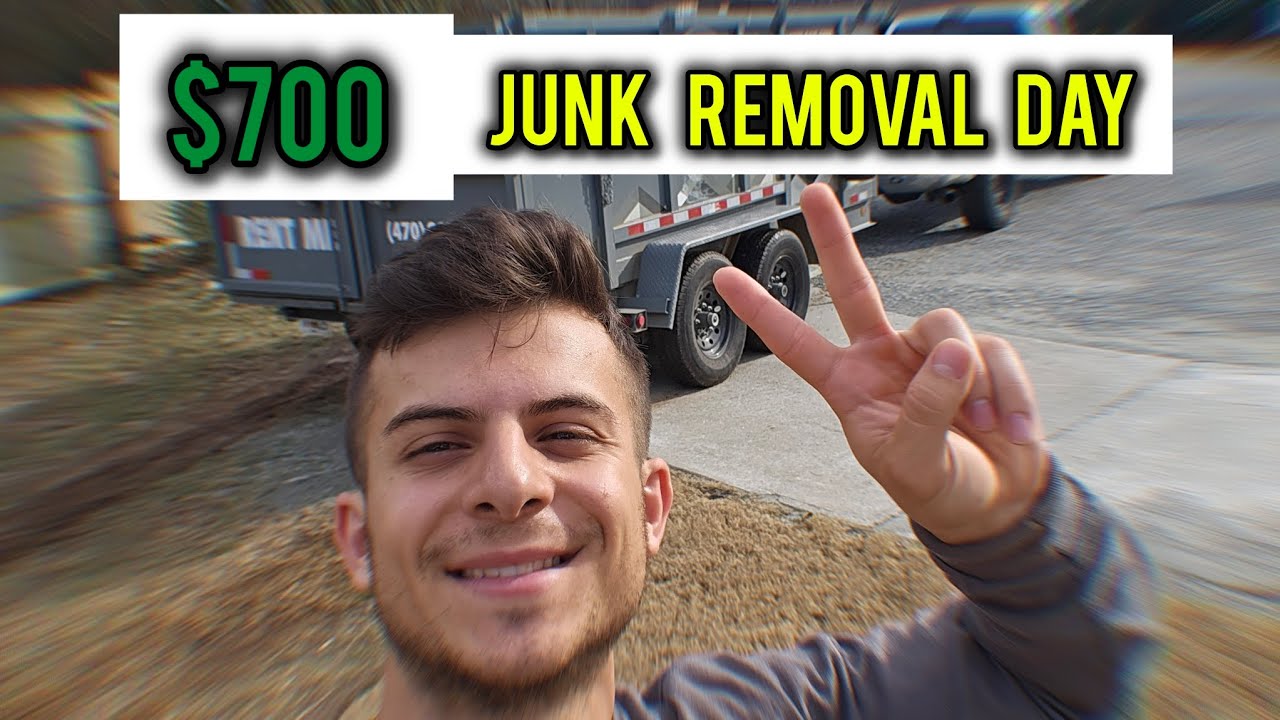 My Dump Trailer made my Small Junk Removal Business $700 Today!