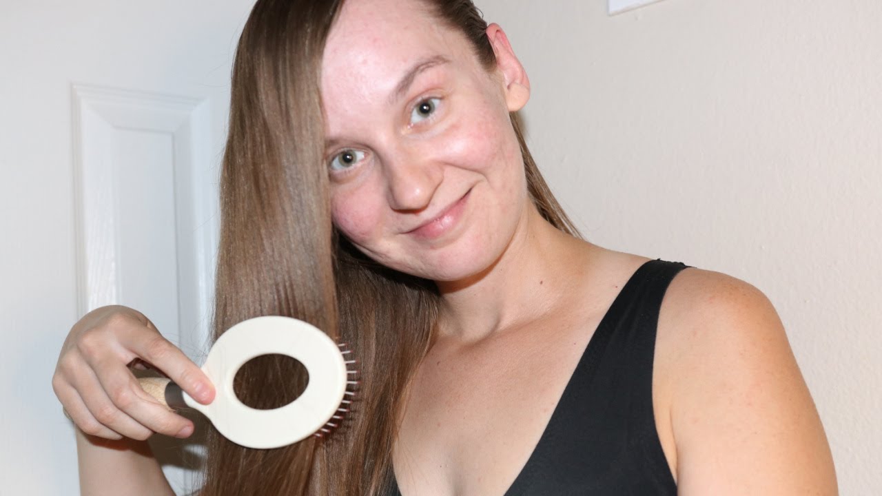 ASMR hair brushing + head scratching + no talking