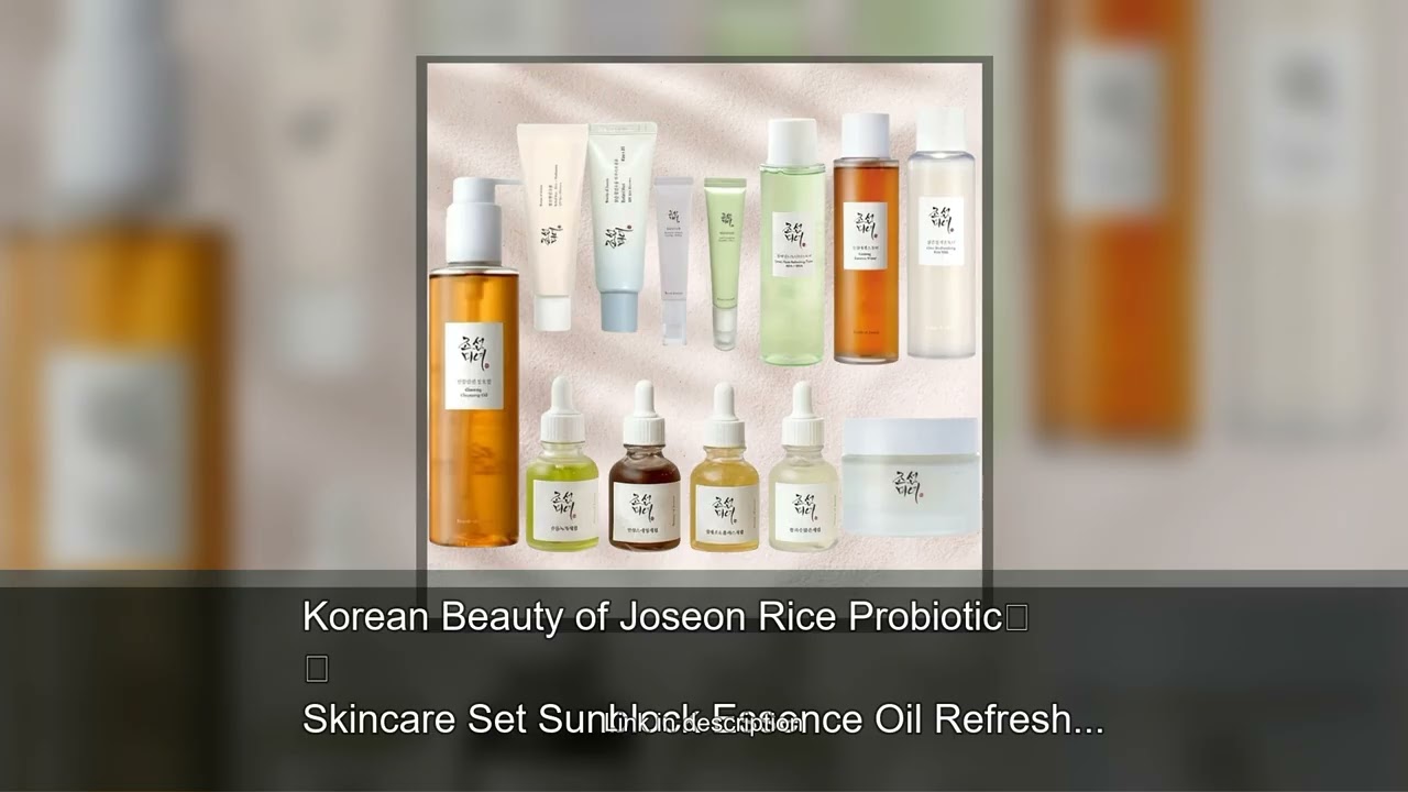 Korean Beauty of Joseon Rice Probiotic Skincare Set Sunblock Essence Oil Refreshing Toner Moist