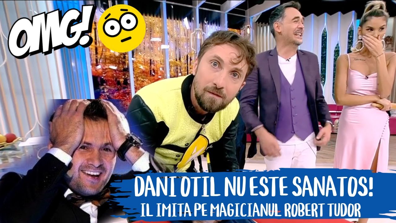 Dani Oțil, e nebun! Îl imită pe magicianul Robert Tudor la Neatza cu Răzvan și Dani