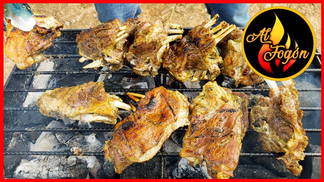 Cabrito asado a la parrilla - cabrito al carbon - cabrito santandereano