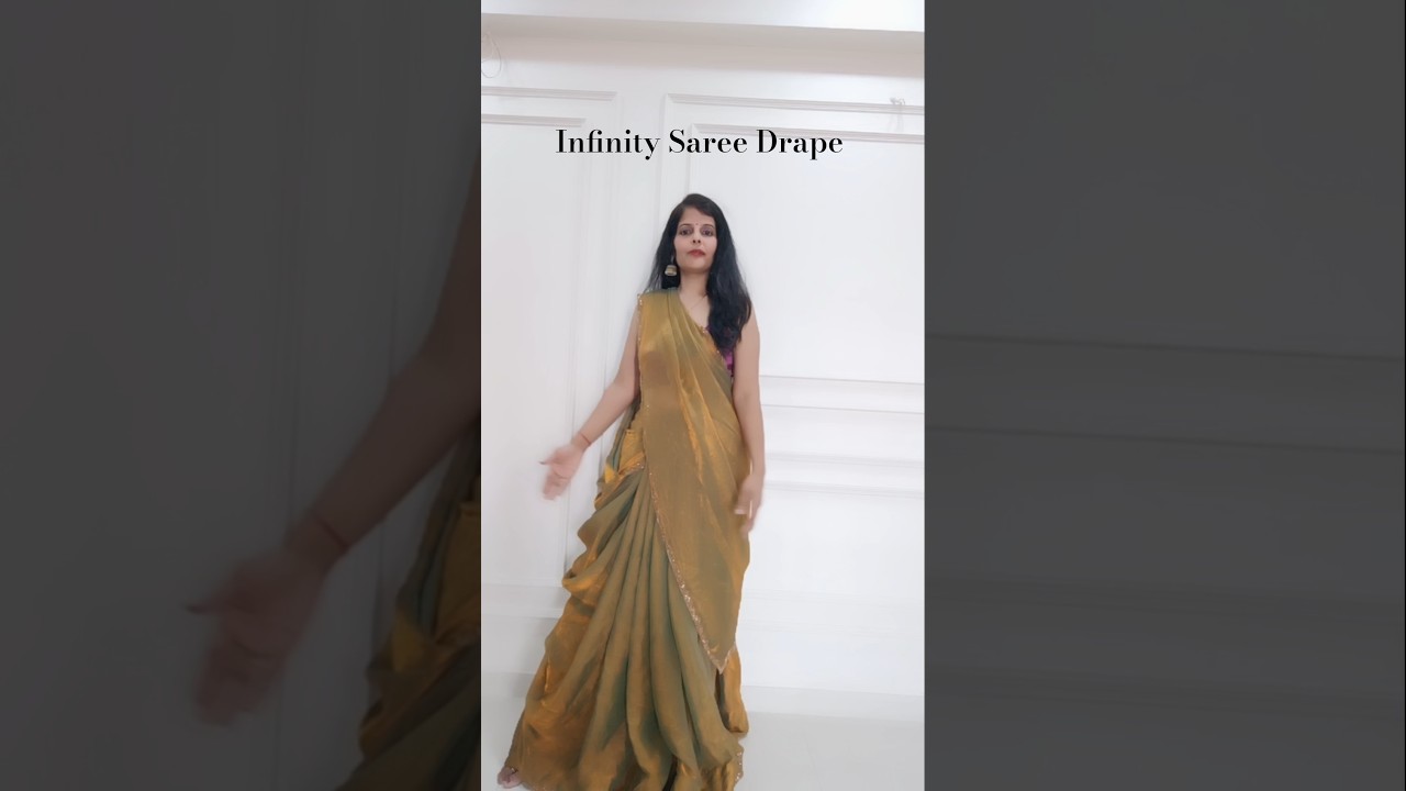 Save This for this wedding season || Infinity Saree Drape|| 