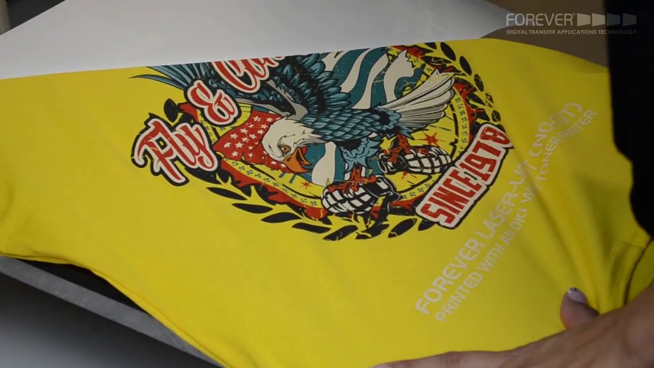 FOREVER Laser-Light No Cut Application onto Light Textiles/Cotton