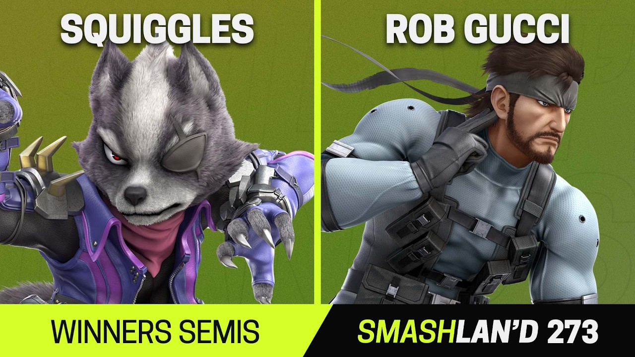 SmashLAN'd 273 Winners Semis - Squiggles (Wolf) vs Rob Gucci (Snake) - SSBU Tournament