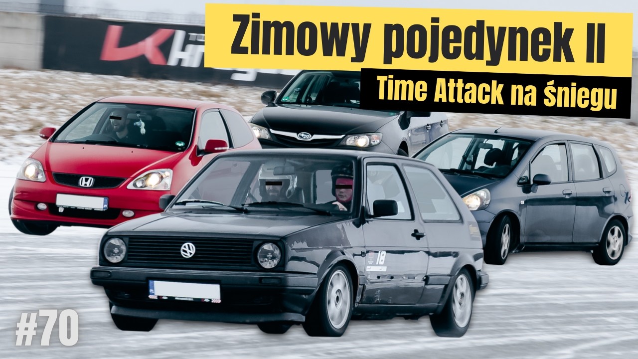 WYŚCIG NA ŚNIEGU | Civic, Jazz, Impreza, Golf | Na Krzywej #70