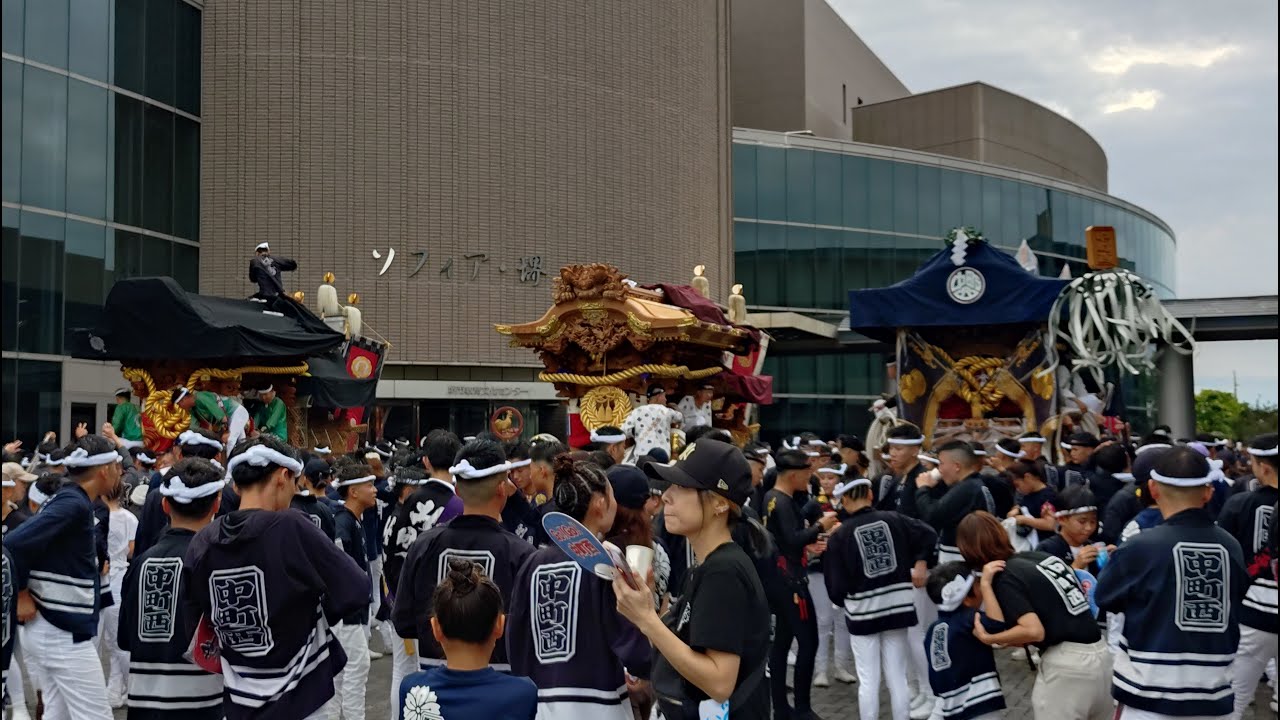 2025年10月4日深井だんじり祭宵宮午後曳行