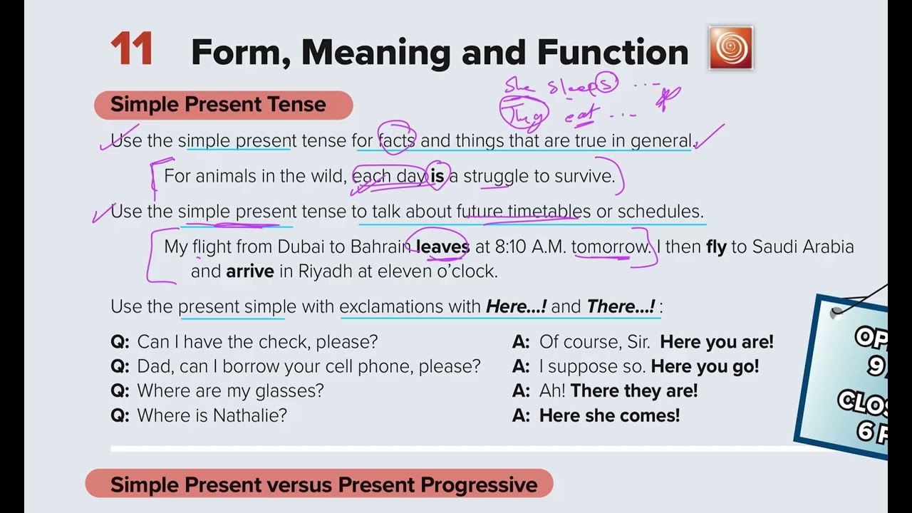 لغة انجيلزية - ثالث ثانوي - الترم الاول (شرح قاعدة 🤎) simple present tense 