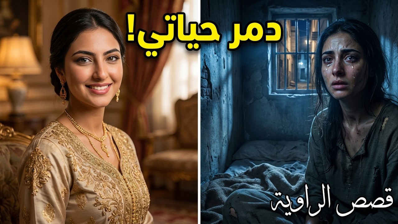 من قمة الغنى إلى قاع الفقر - قصة يتيمة دمرها زوجها #قصص_الراوية