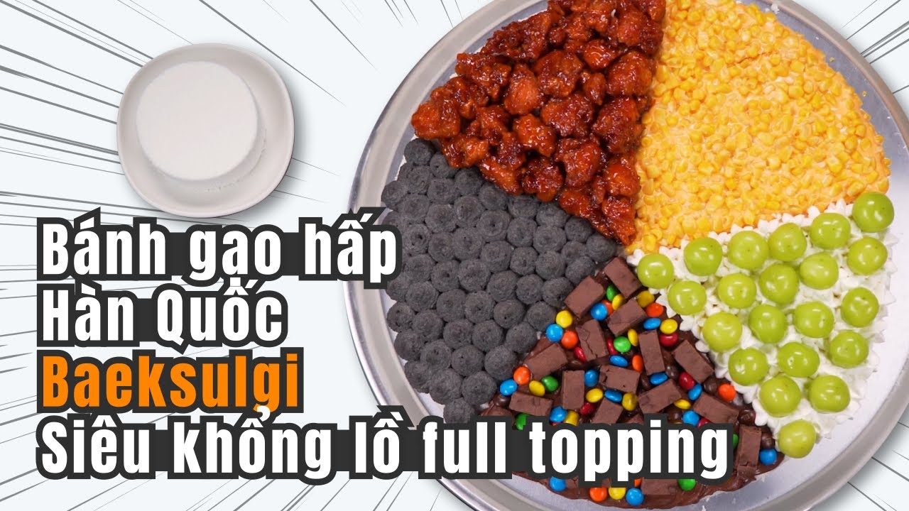 [Cookat Việt Nam] B&aacute;nh Gạo Hấp Full Topping