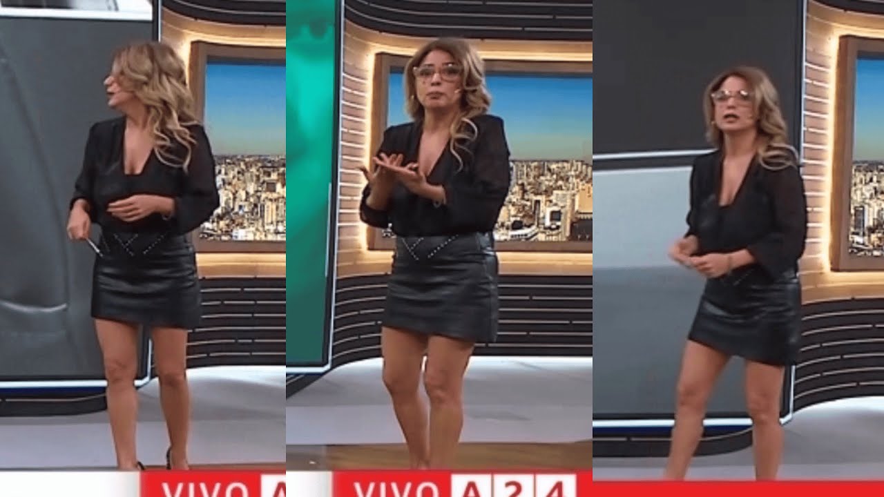 marina calabro falda de cuero 2