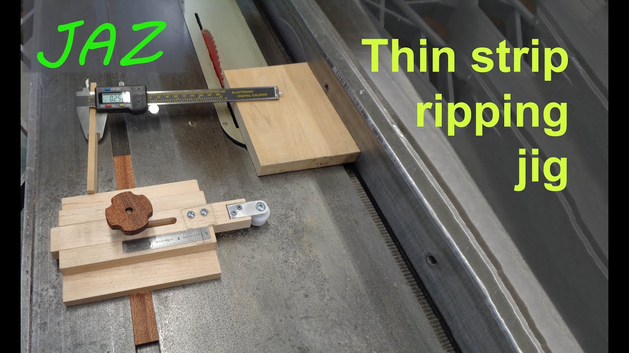 Make a Table Saw Thin Strip Ripping Jig