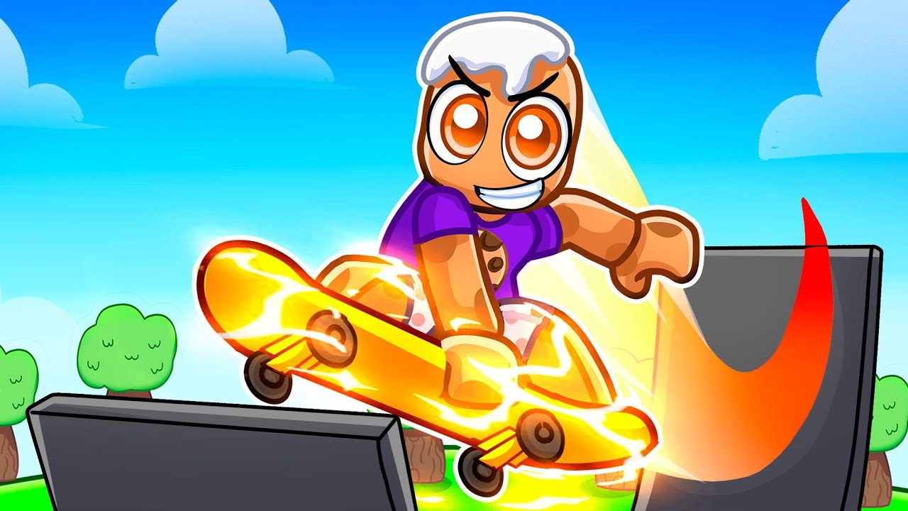 Roblox Obby But We're  on GOLDEN SKATEBOARDS!