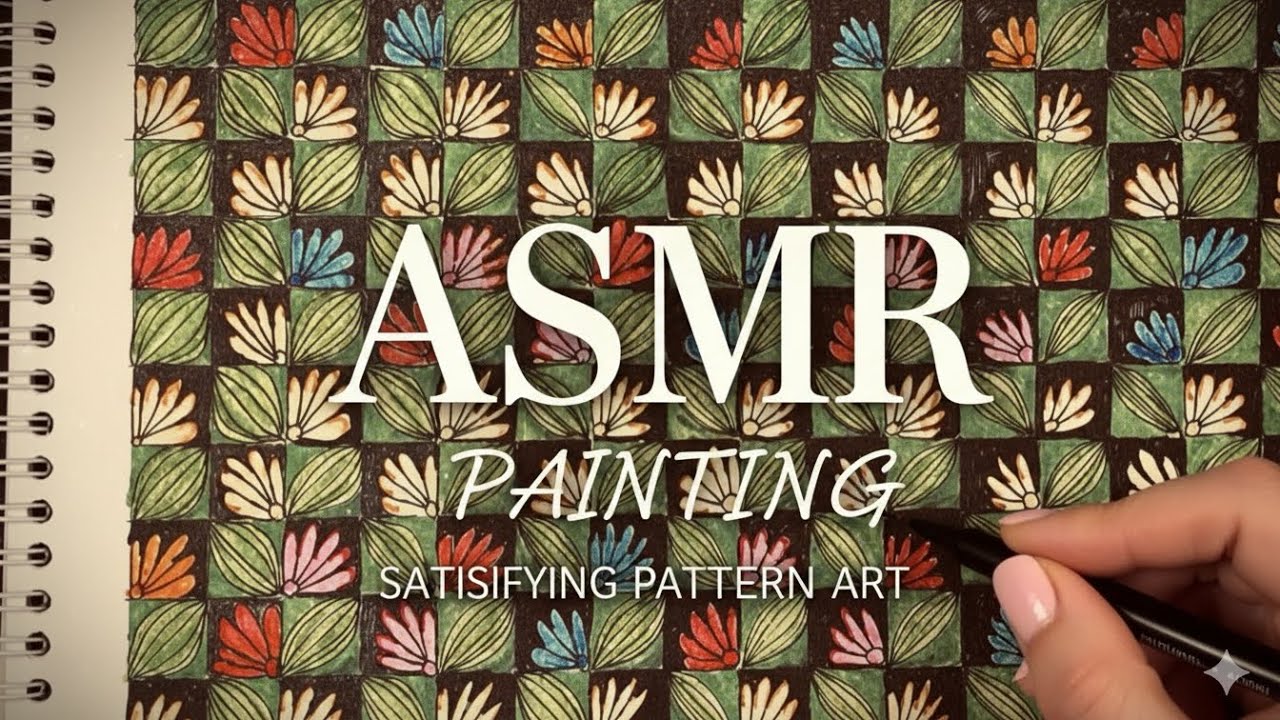 Satisfying Marker Sounds for a Quick Sleep Reset 🖋️ ASMR Painting #asmr 