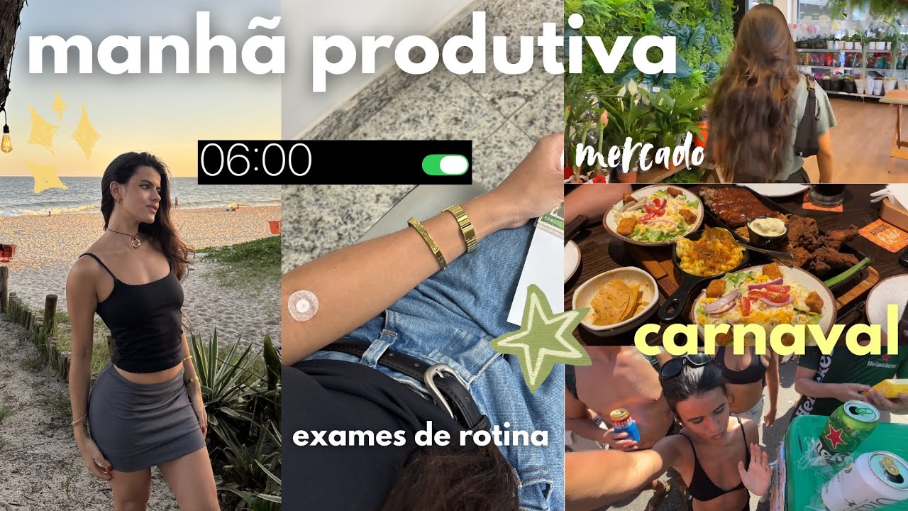  ACORDEI 6 da manhã para ter um dia produtivo | exames, beach club, recebidos, carnaval 🌟