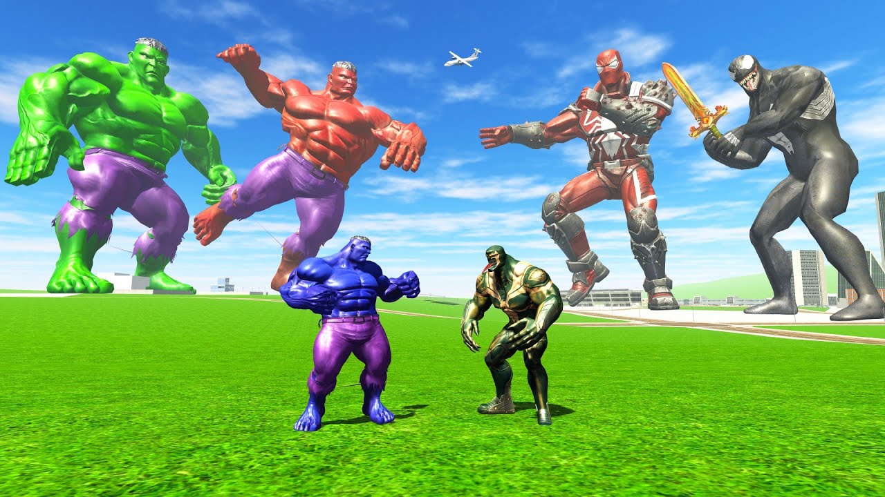 Team Hulk Vs Team Venom - INDIAN BIKES DRIVING 3D