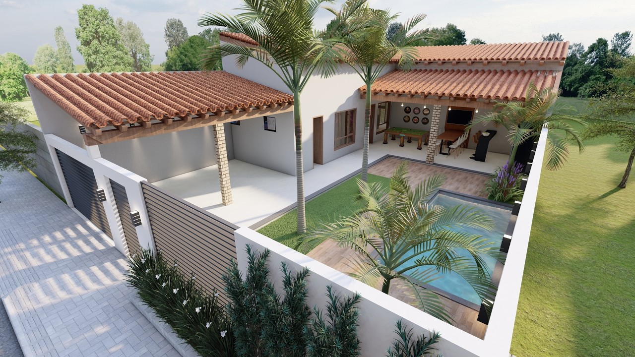 334 | Casa com Telhado aparente em terreno de 11x20m