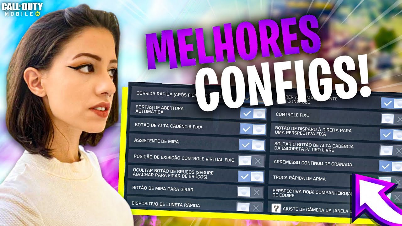 AS *MELHORES* CONFIGURAÇÕES DO BR - COD: MOBILE BATTLE ROYALE