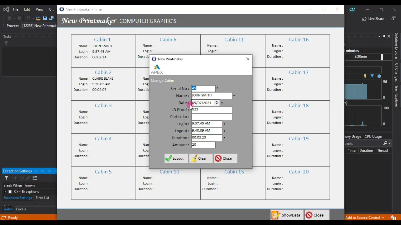 Cyber Cafe Management System in VB.NET DEMO