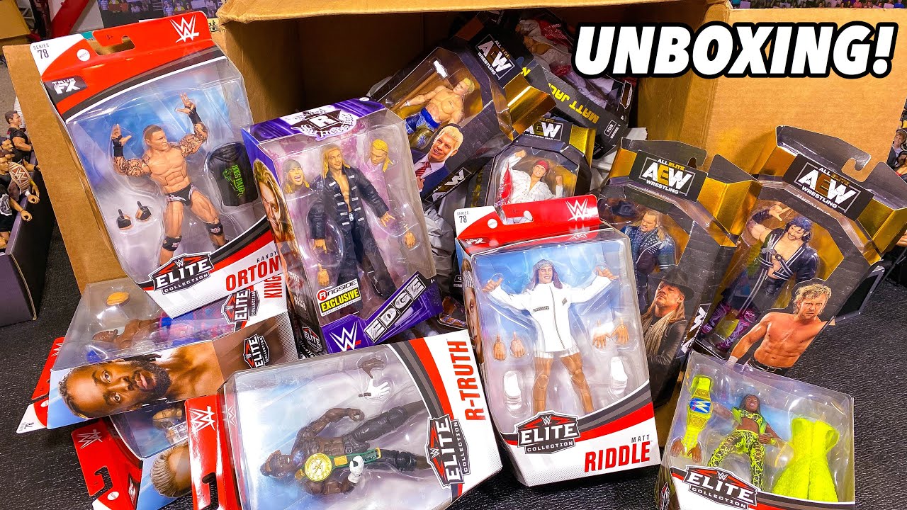 HUGE WWE ELITE & AEW UNRIVALED ACTION FIGURE UNBOXING!
