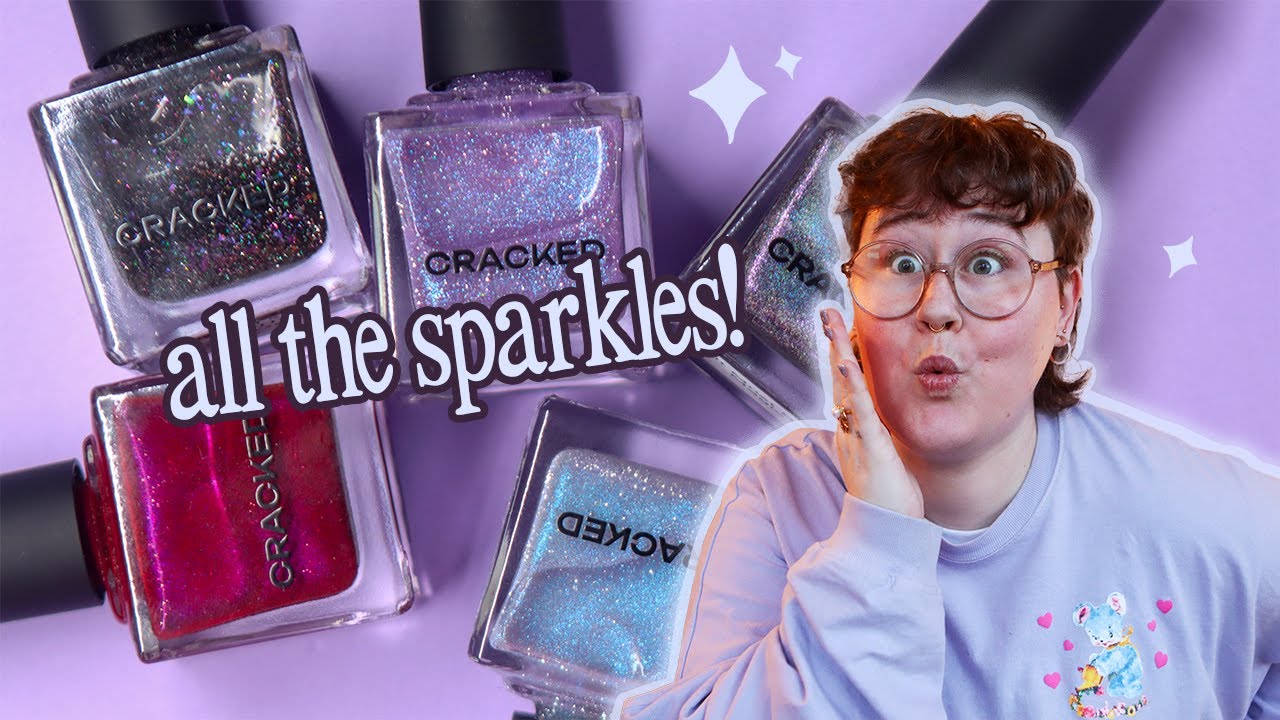 Коллекция Caitlin Swatches X Cracked Polish 💖✨ | Образцы лаков для ногтей