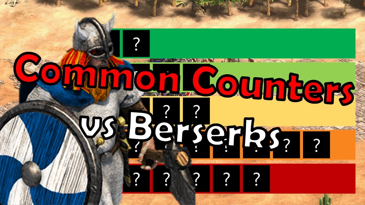 ELITE BERSERK | Best COMMON Counters | Tierlist | Age of Empires 2