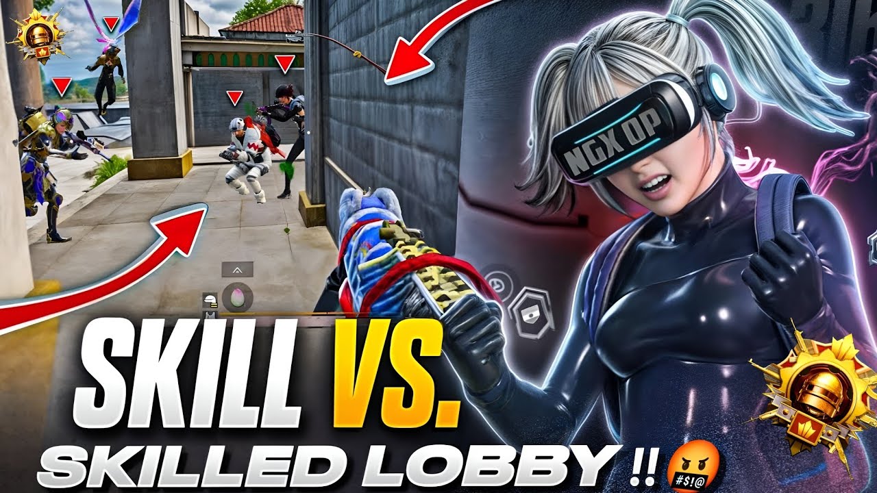 Skill Vs Skilled Lobby 😈 Insane 1vs4 Clutch In Conqueror Lobby 