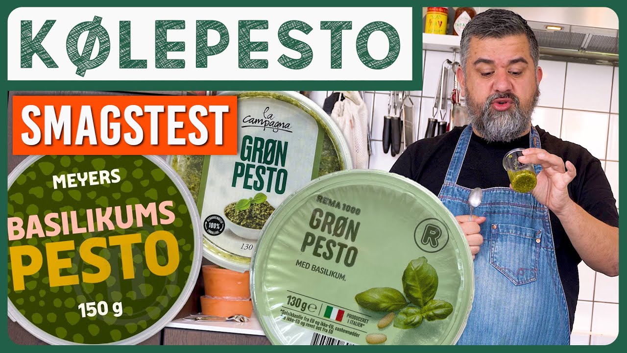 TEST AF PESTO FRA KØL | Er de bedre end dem på glas? | Test af 14 stk!