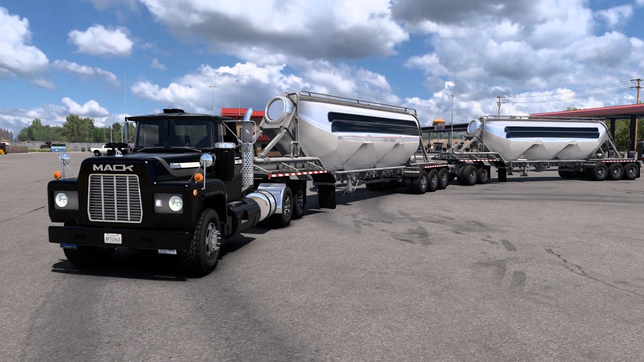 Mack R R600 Day Cab Single Lamps | Billings To Glendive | American Truck Simulator