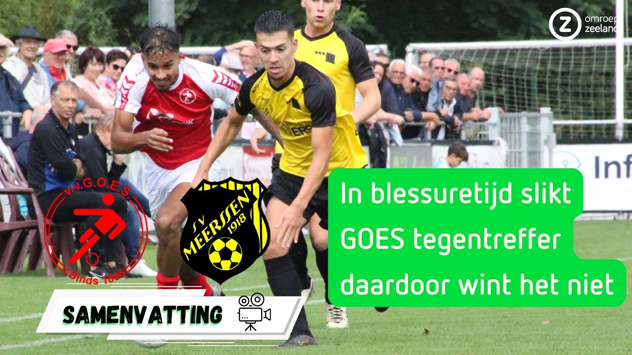 🐱‍👤 Katachtige reddingen LENTINK, toch puntenverlies GOES ⚽ | Samenvatting GOES - Meerssen  📺