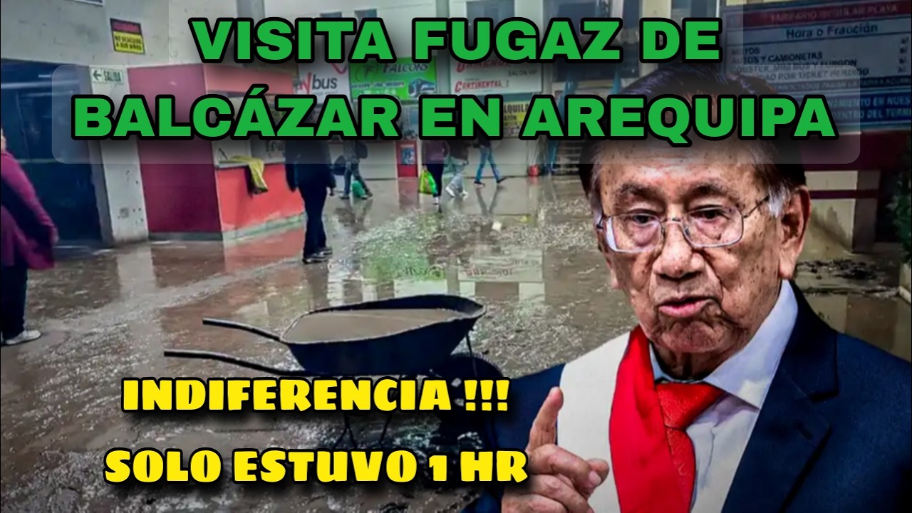 ¡BALCÁZAR VINO DE TURISTA! 🌋 Arequipa bajo el agua y él se fue en 1 hora.